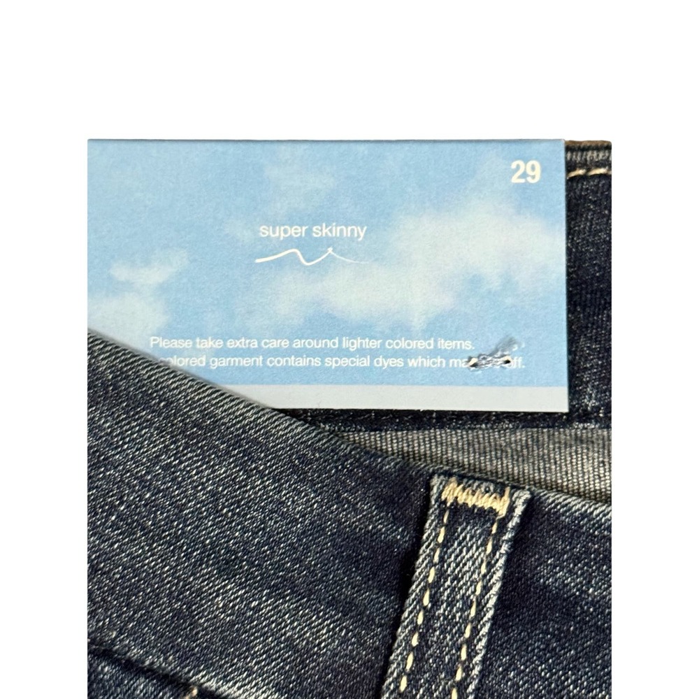 NWT 7 For All Mankind B(air) Denim Ankle Skinny Jeans Blue Women's Size 29 - Picture 4 of 7